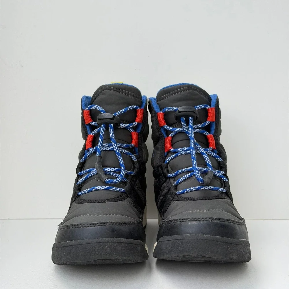 Sorel Whitney II Puffy Mid Boot Kids 3 Gray Waterproof Winter Snow Boots